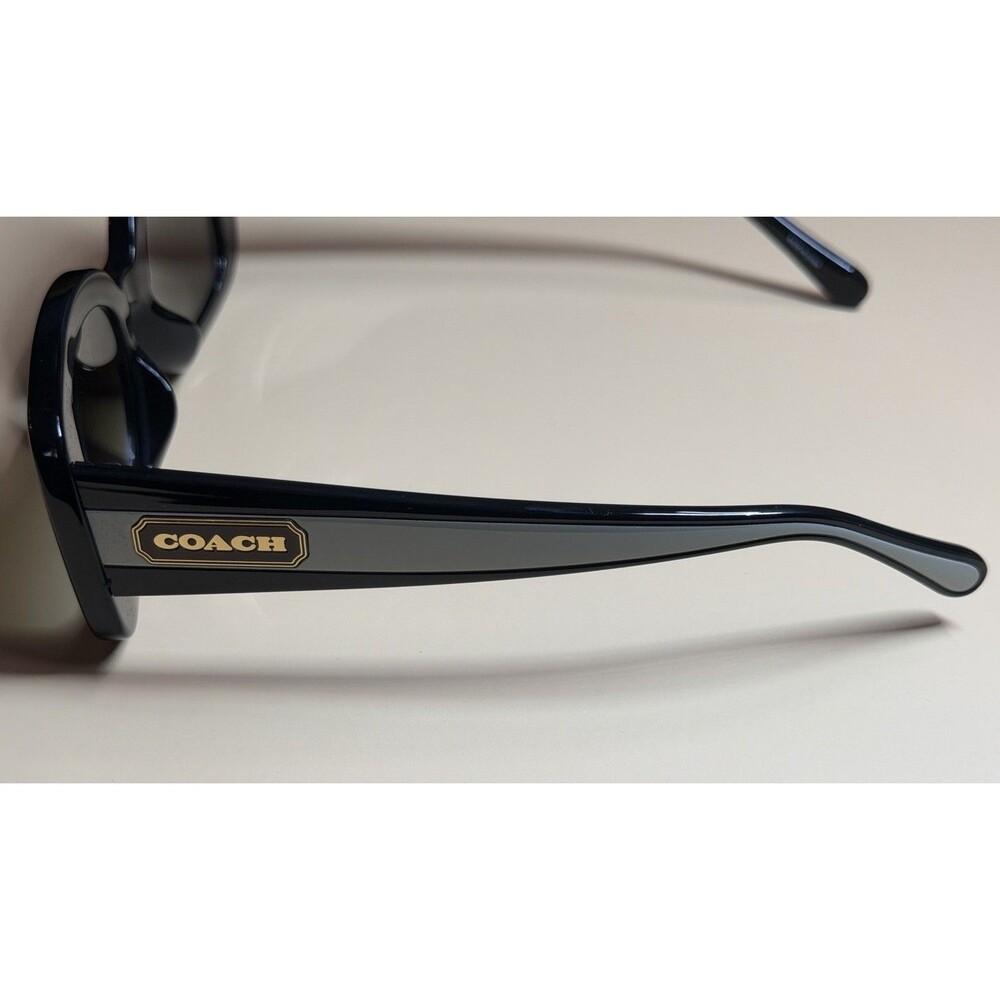 COACH HC8336U 50027Z Black 53 mm Women's Sunglasses With Case NEW - Picture 2 of 9